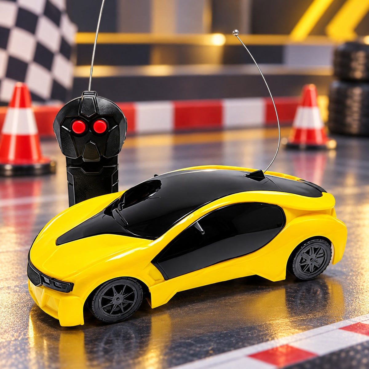 (T45) R/C Fast Scale Model Sports Racing Car With Remote Control