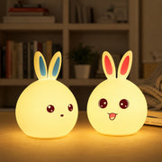 (LI-003) Rabbit Panda LED Night Light Soft Silicone Bedside Lamp