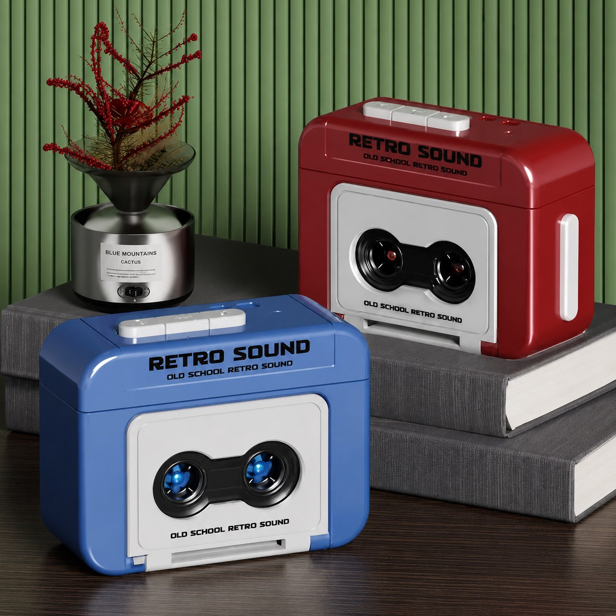 (KC-005) Retro Tape Recorder Keychain – Mini Vintage Cassette Player Key Holder