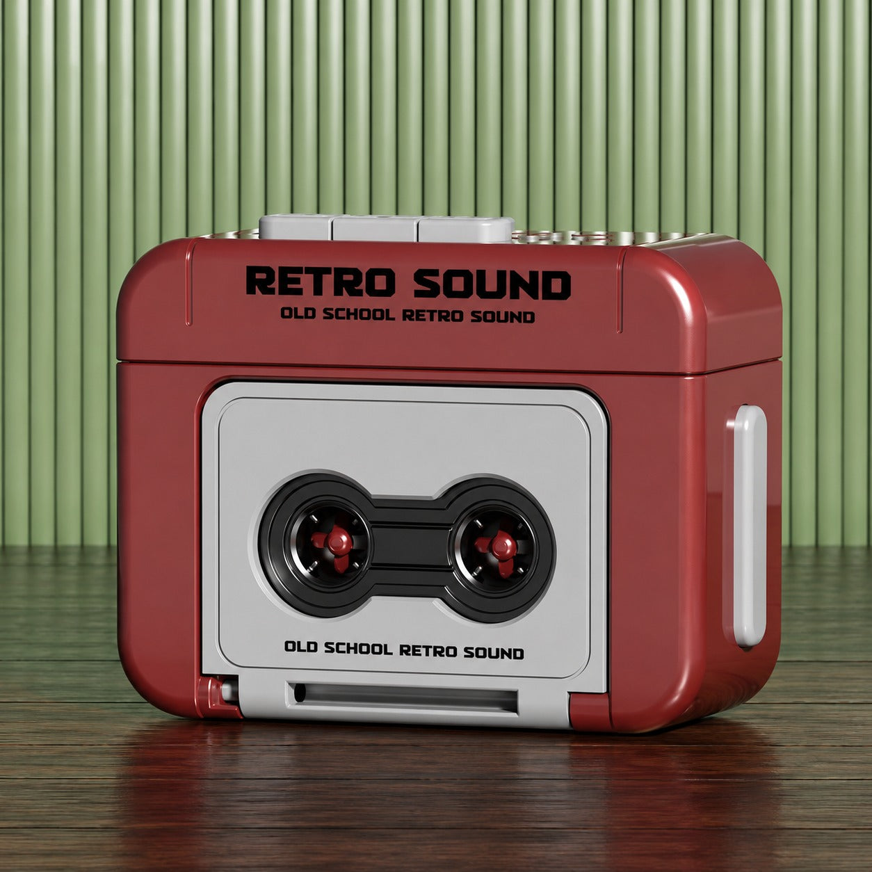 (KC-005) Retro Tape Recorder Keychain – Mini Vintage Cassette Player Key Holder