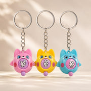 (KC-034) (MOQ: 4Pcs) Rock Paper Scissor Changing Keychain – Cartoon Game Keychain