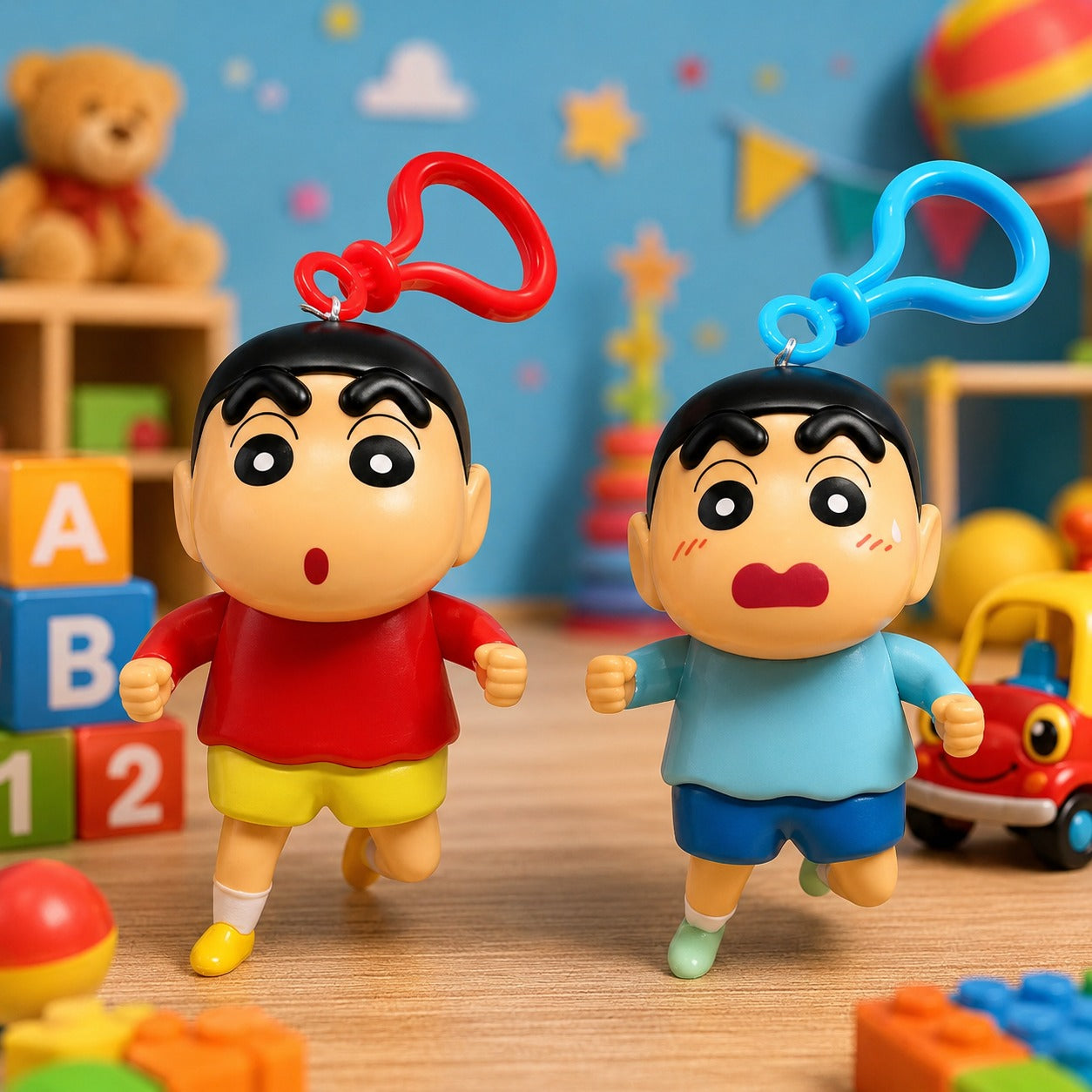 (T-044) Shin-Chan Rope Toy – Fun Pull String Cartoon Character Toy for Kids
