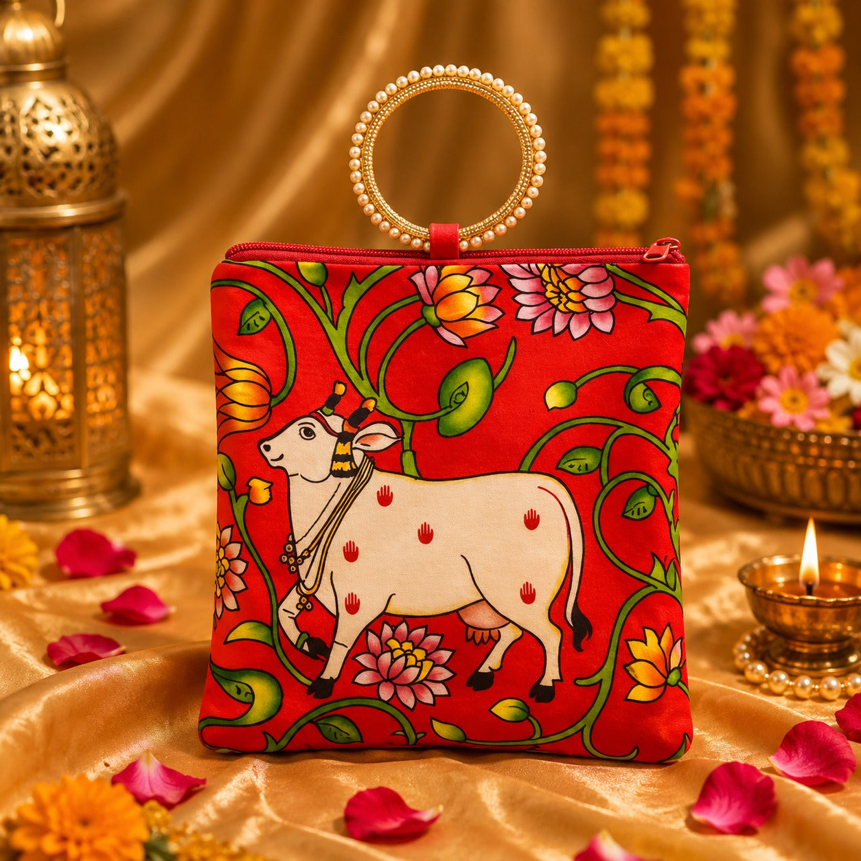 (R-009) (MOQ: 10 Pcs) Elegant Satin Potli Bags for Gifts & Return Favors