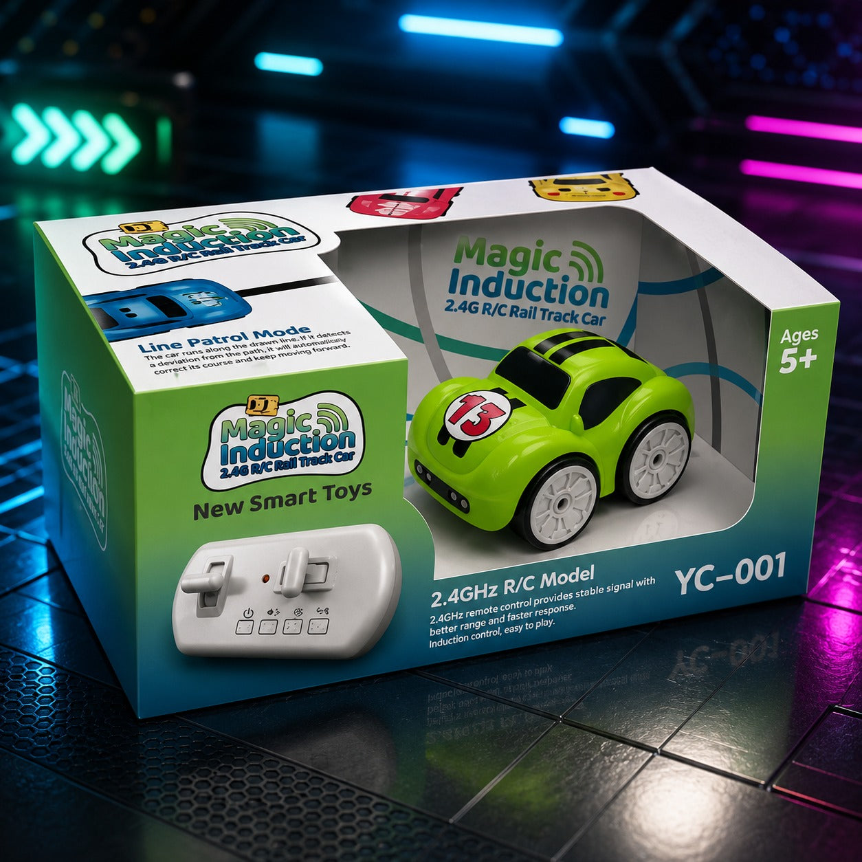 (T-036) 2.4GHz Smart Sensor Magic Car - Gesture Inductive Line Following Car