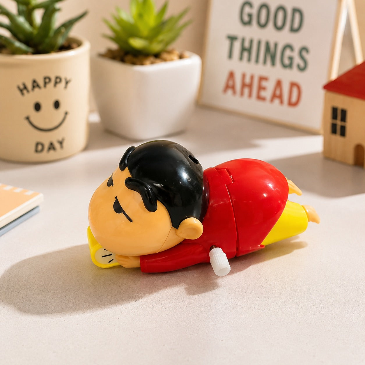 (T-003) Shin Chan Clockwork Crawling Toy – Movable Action Figure