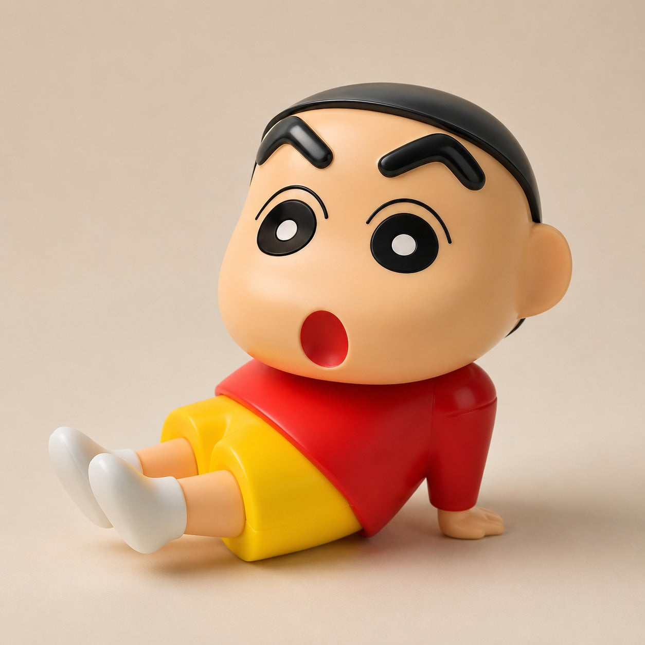 (M-003) Adorable Cartoon Sitting Figurine Phone Holder - Mini Desk & Car Decor Stand