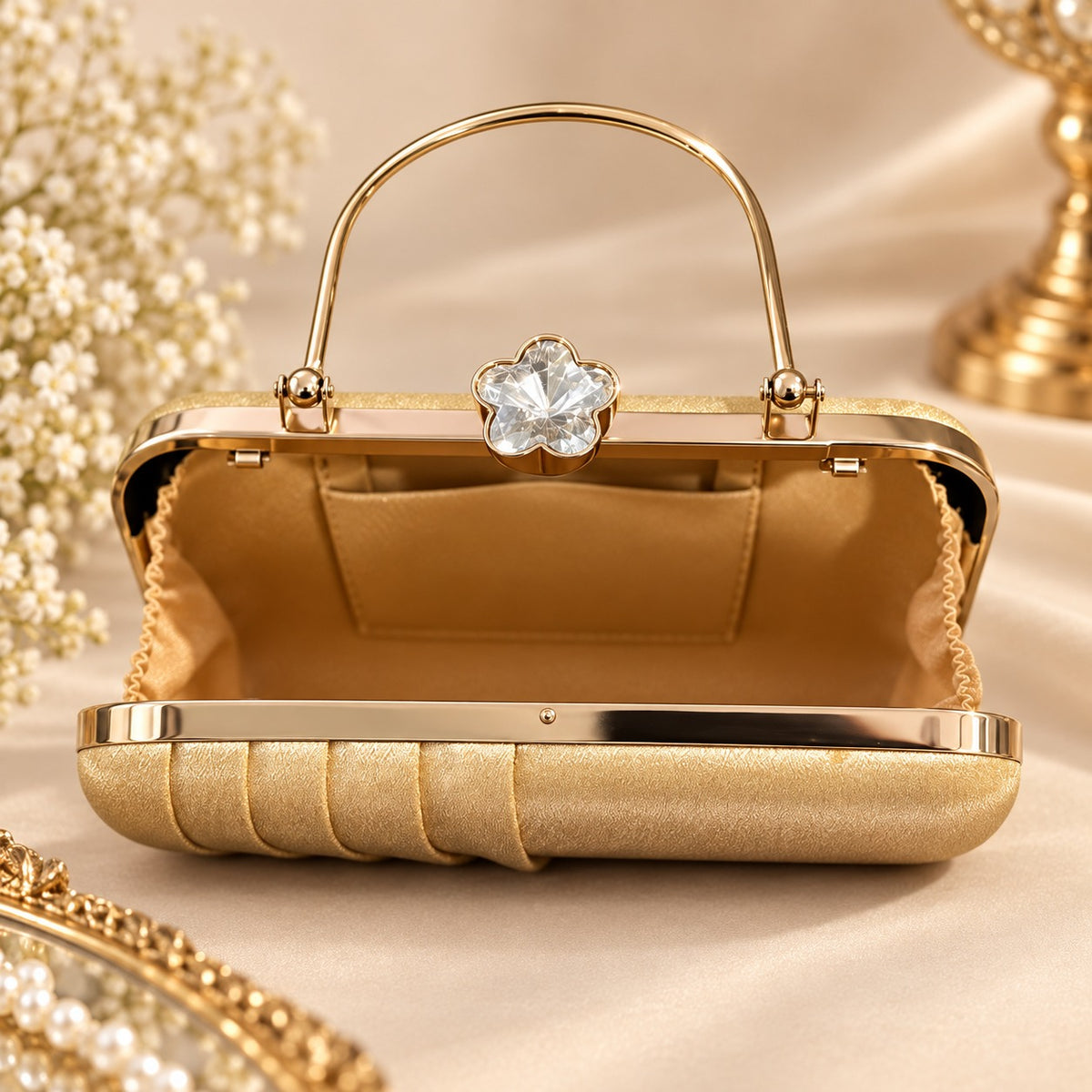 (BA11) Women's Evening Clutch Purse with Chain Strap | Shoulder Sling Purse