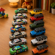 (T-020) Unbreakable Mini Cars for Kids | Pull Back Metal Toy (1 Pack - 6 Pcs)