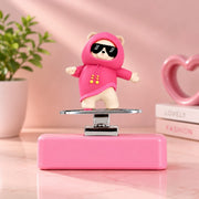 (C-005) Skateboarding Bear Car Dashboard Toy - Dancing Bear Car Dashboard