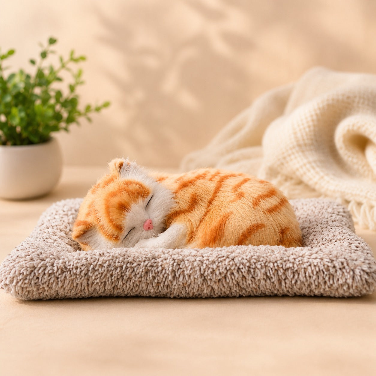 (KA-003) Ultra Soft Black & White Cat Plush Toy – Cute Stuffed Kitten Pillow