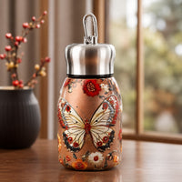(B16) Portable Printed Vacuum Insulated 300ml – Leakproof Water Bottle