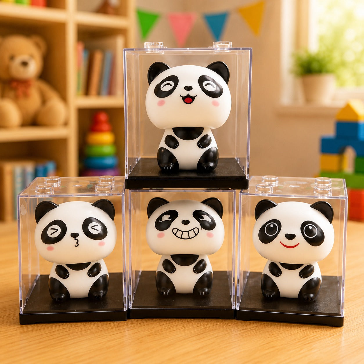 (T-016) Premium Big Solar Panda Toy for Home, Office & Car Dashboard Décor