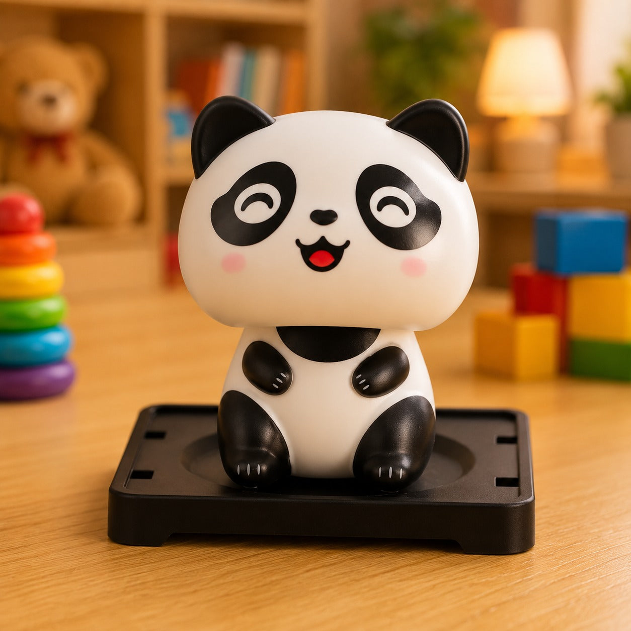 (T-016) Premium Big Solar Panda Toy for Home, Office & Car Dashboard Décor