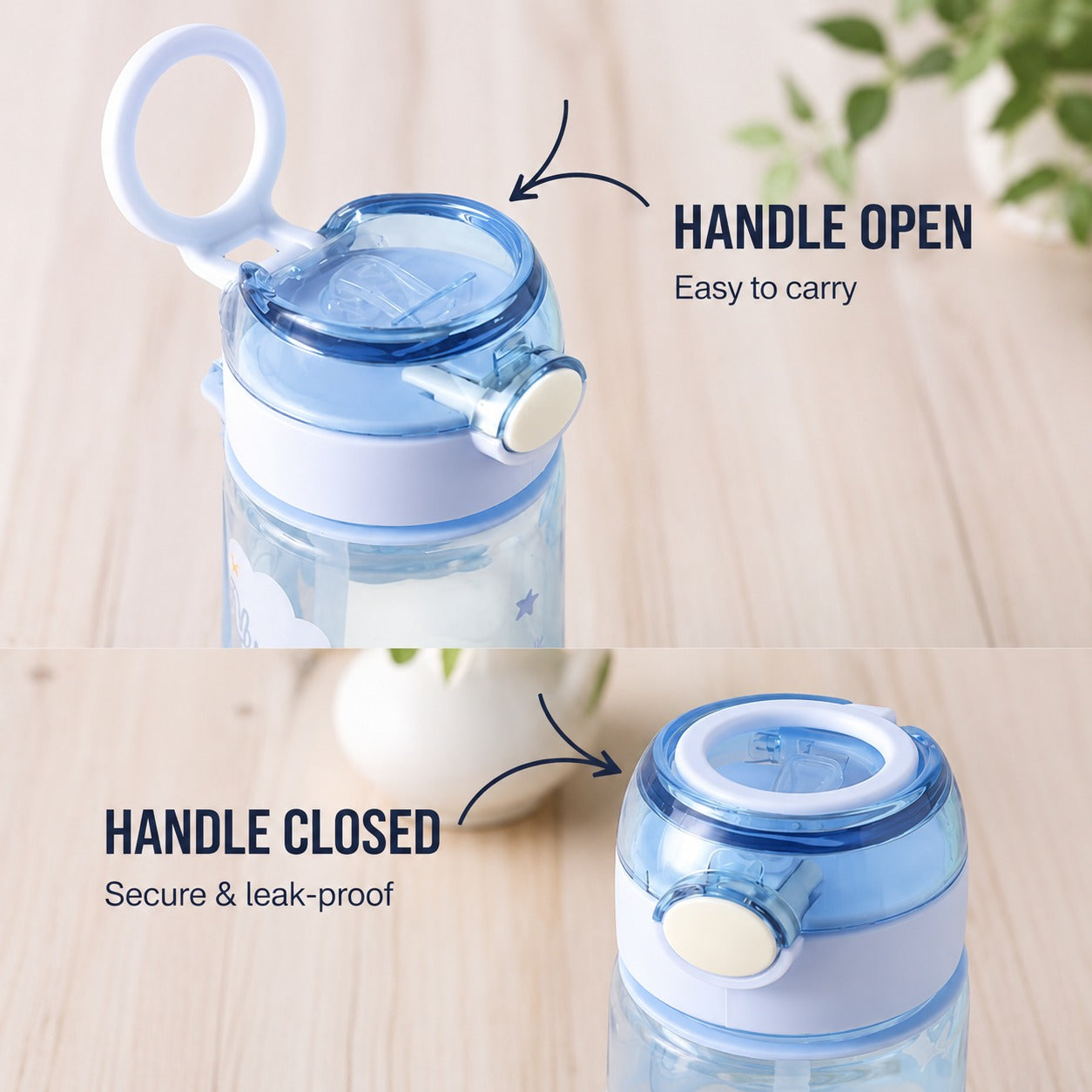 (B-021) Space Theme Water Bottle 750ml – Stylish Leak-Proof Bottle