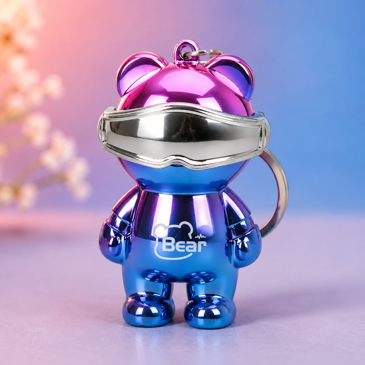 (KC-013) Astronaut LED Space Man Keychain – Mini Light-Up Key Holder