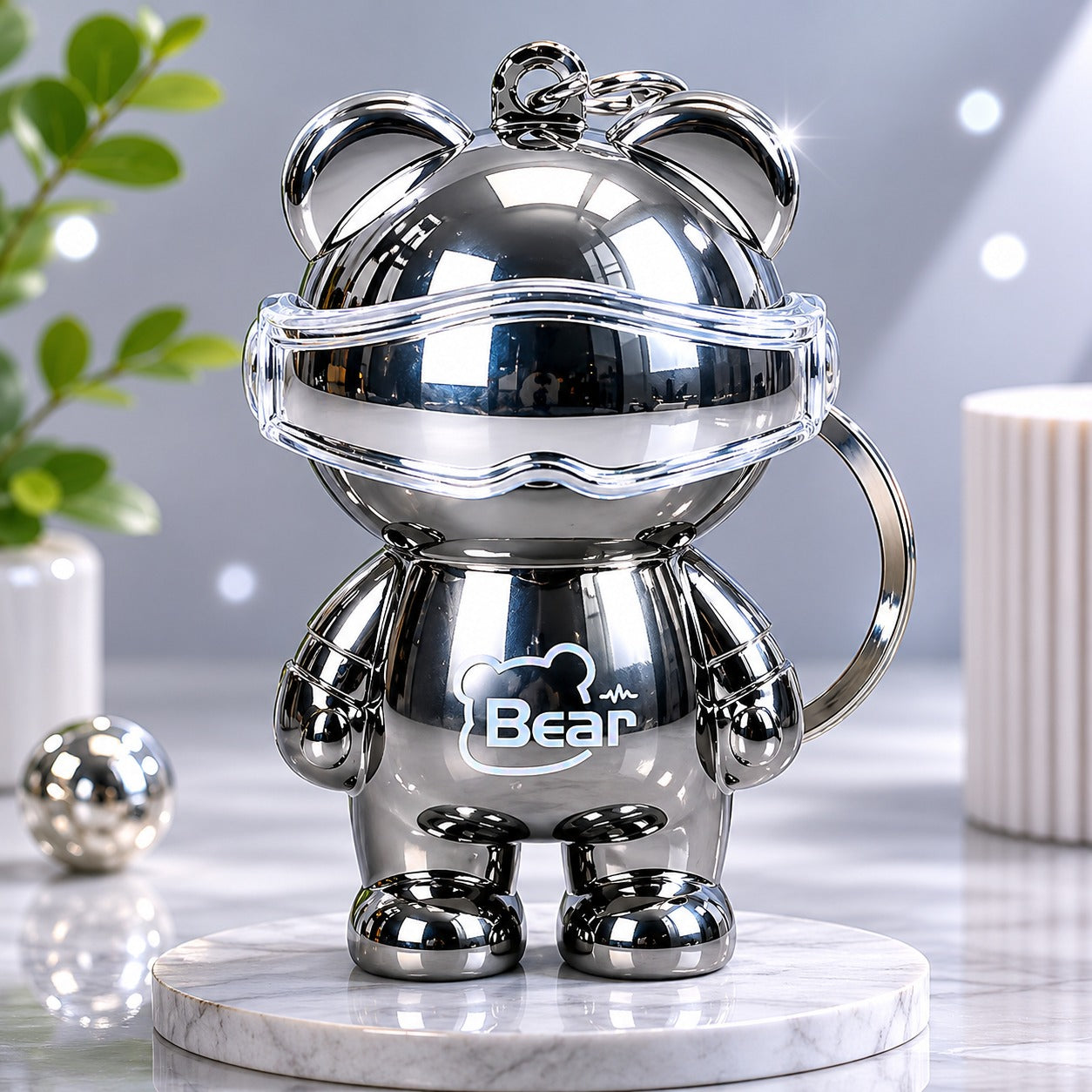 (KC-013) Astronaut LED Space Man Keychain – Mini Light-Up Key Holder