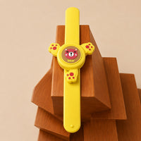 (KA-008)  (MOQ: 4 Pcs) LED Cartoon Spinning Slap Wrist Band – Light-Up Bracelet