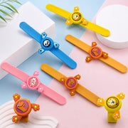 (KA-008)  (MOQ: 4 Pcs) LED Cartoon Spinning Slap Wrist Band – Light-Up Bracelet
