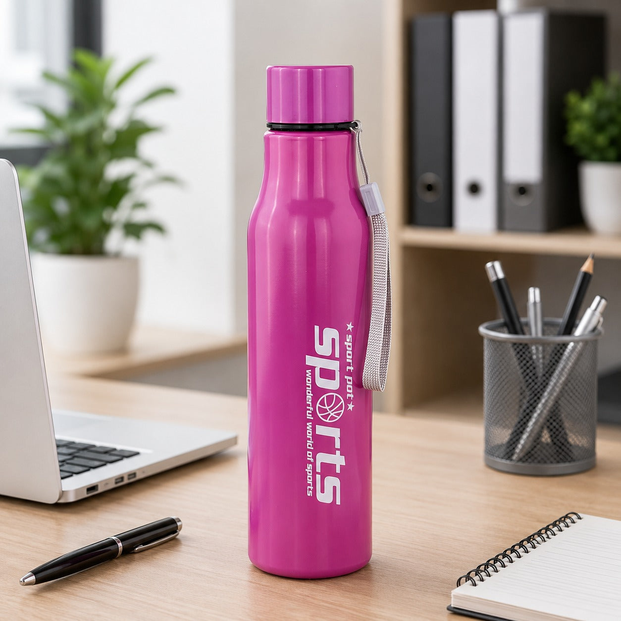(B-049) Sports Stainless Steel 1000ML Water Bottle – Vacuum Insulated Hot & Cold Flask
