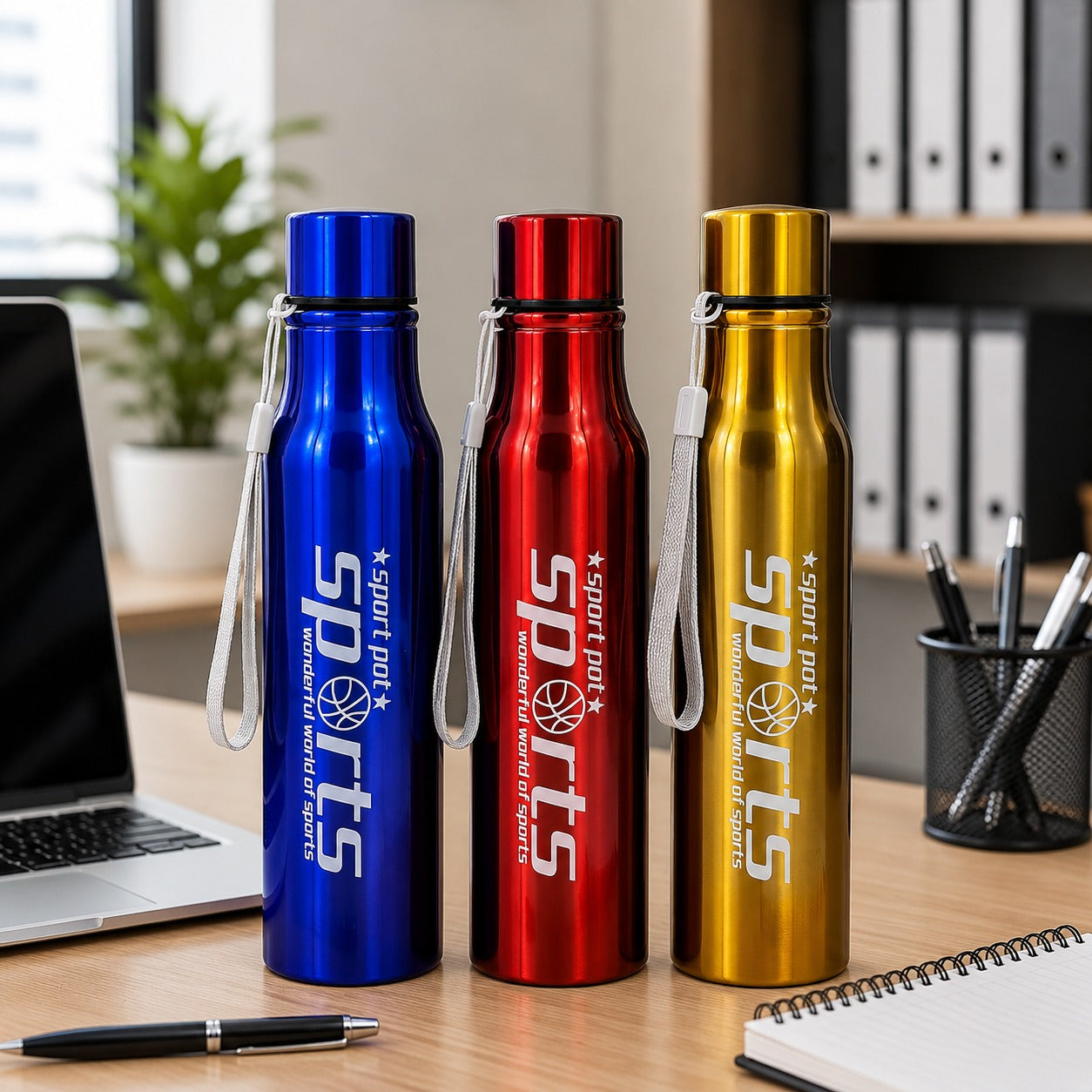 (B-049) Sports Stainless Steel 1000ML Water Bottle – Vacuum Insulated Hot & Cold Flask