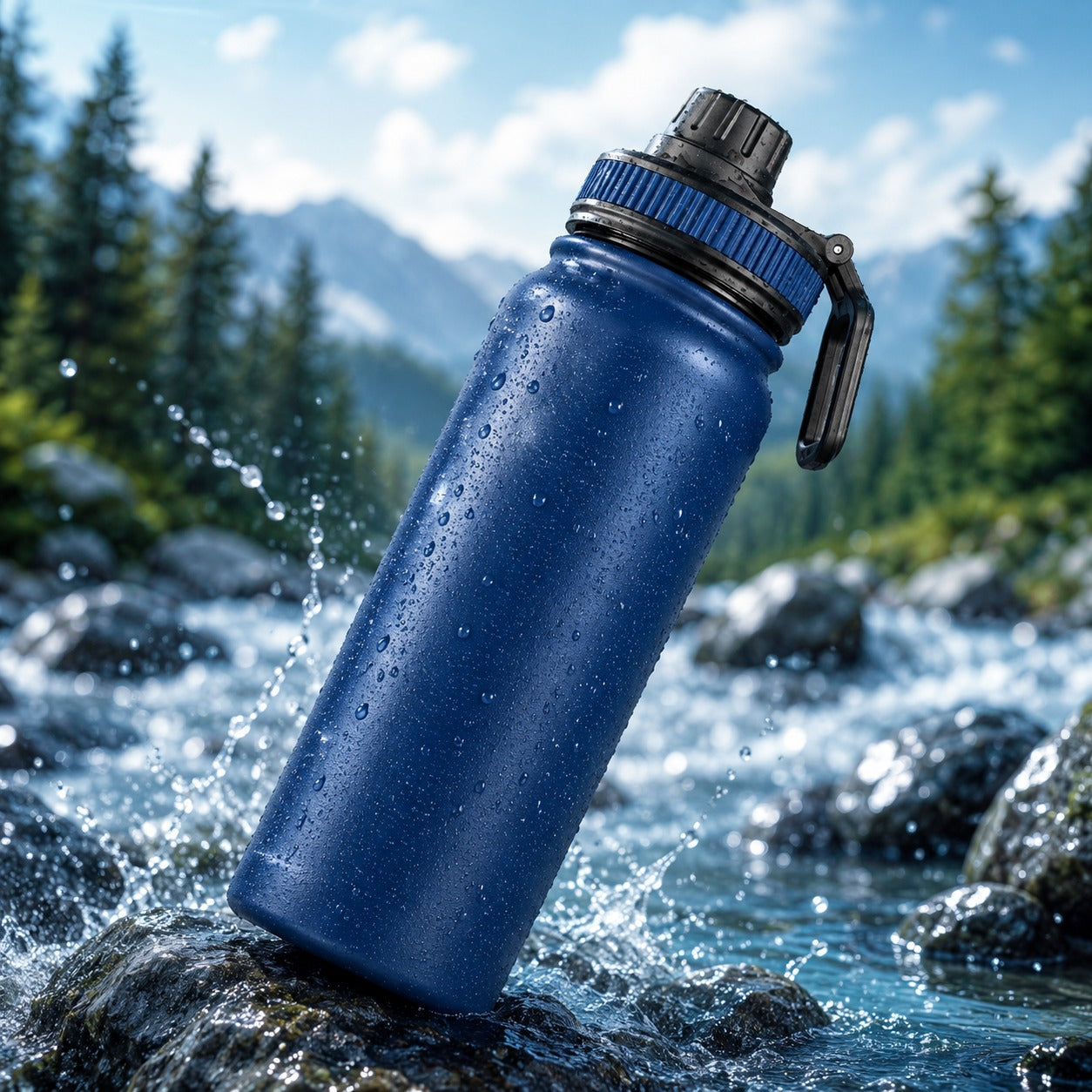 (B-047) Hydra Steel Vacuum Insulated 650 ML Stainless Steel Water Bottle