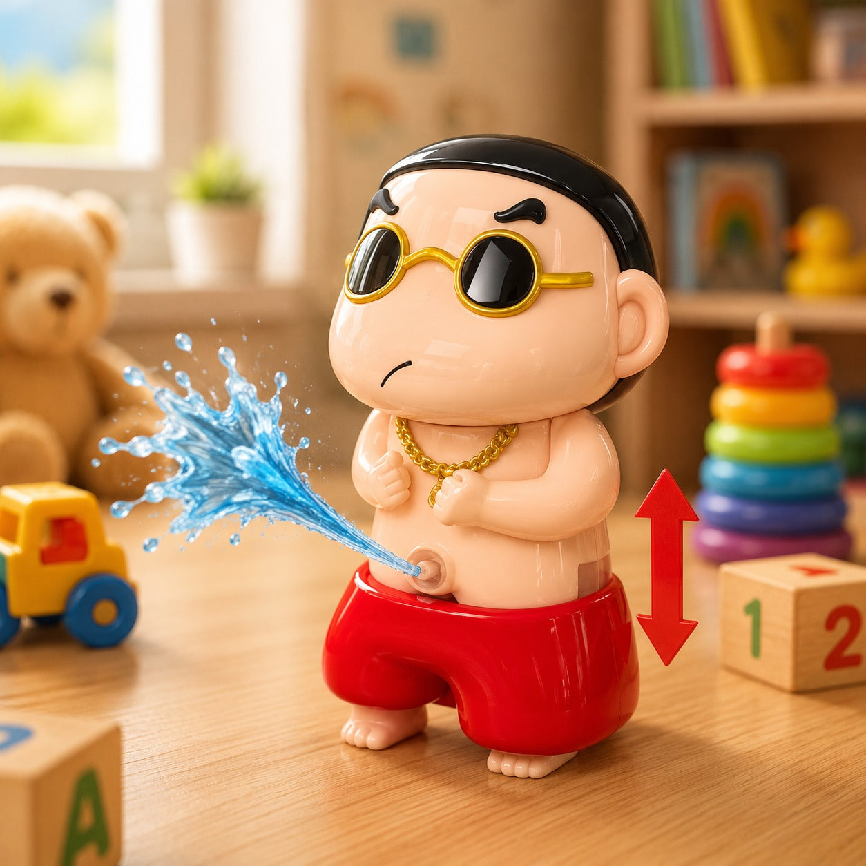 (T-028 ) Susu Shin-chan Toy – Mini Water Spray Prank Squeeze Toy