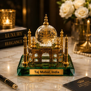 (G-034) Crystal Taj Mahal Small Decorative Showpiece – Miniature Home Decor