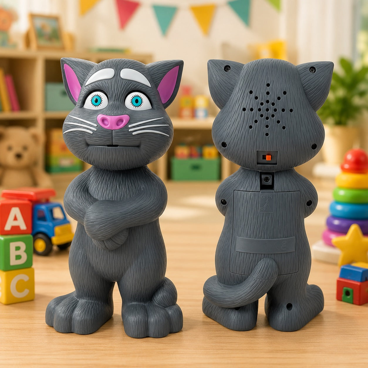 (T-026) Talking Tom Toy – Mimicry Talking Cat with Voice Repeating
