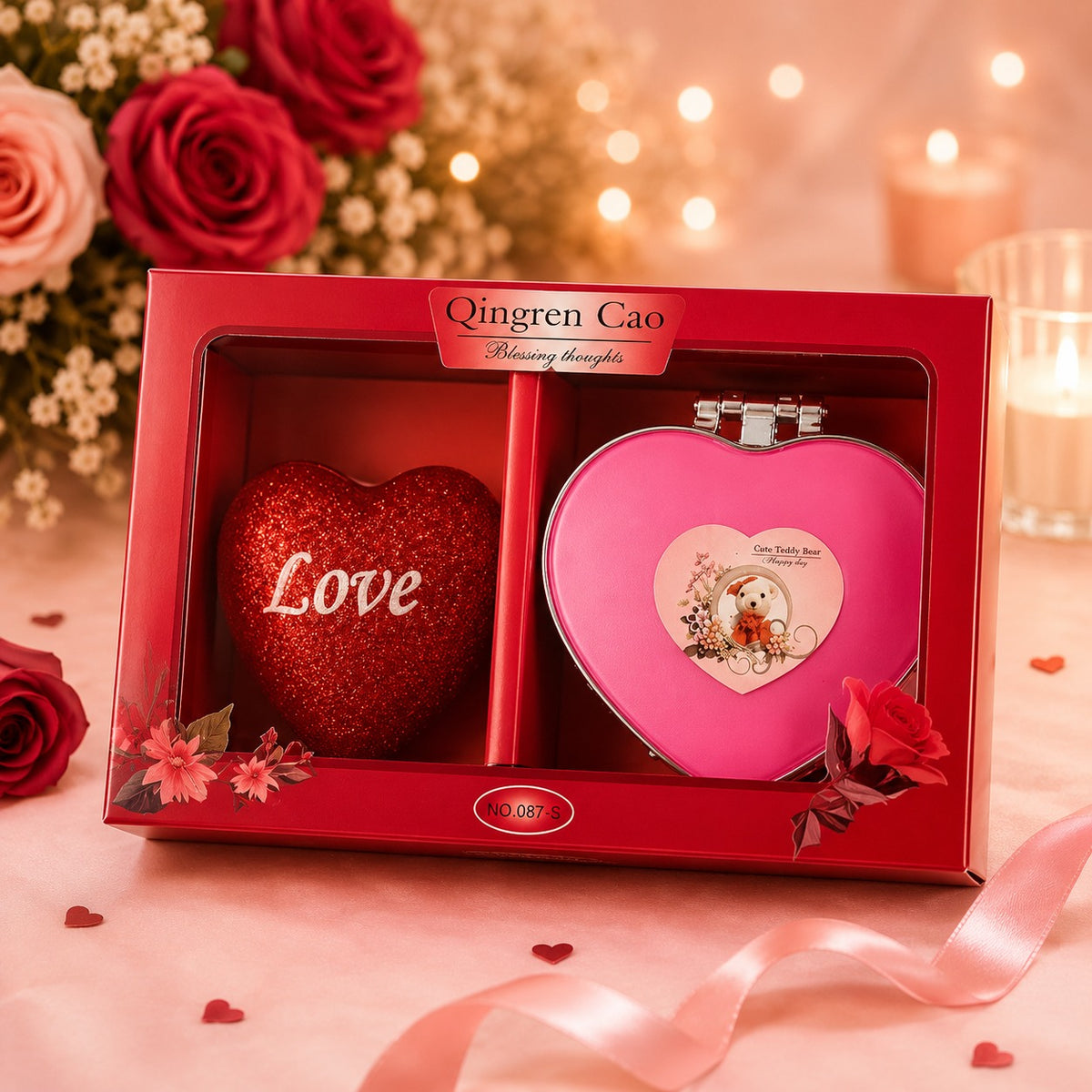 (G21) Luxury Heart Gift Box – Romantic Surprise Gift for Wife, Girlfriend & Husband