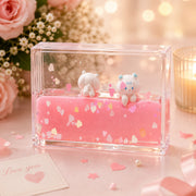 (G-016) (MOQ: 4Pcs) Cute Bear Liquid Motion Display Toy for Desk Décor