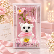 (G1) (MOQ - 2 Pcs) Little Plush Teddy Bear Set with Box | Cute Soft Toy Gift Set