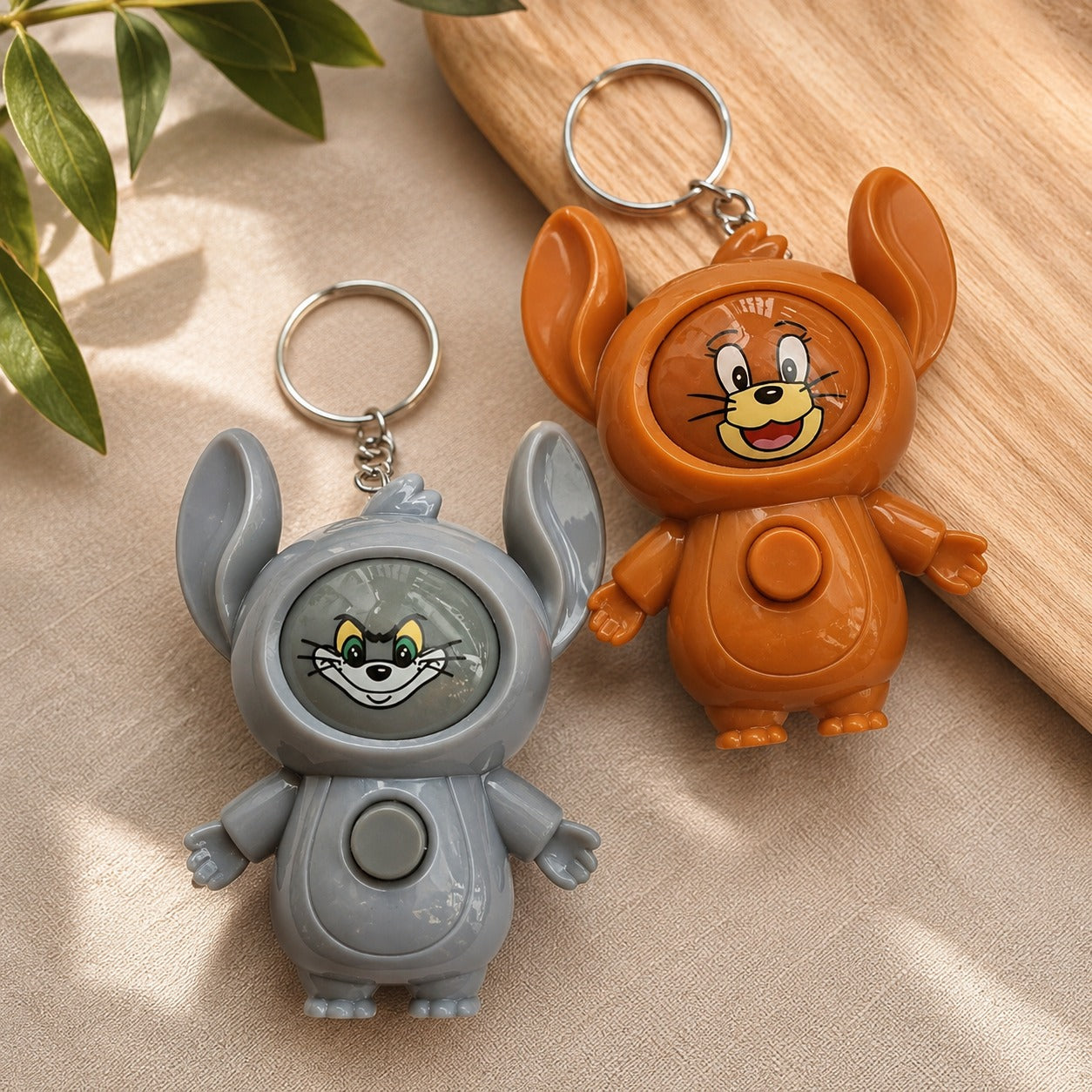 (KC-022) (MOQ - 4 Pcs) Tom & Jerry Cartoon Keychain Toy (Each 1 Piece 50Rs)