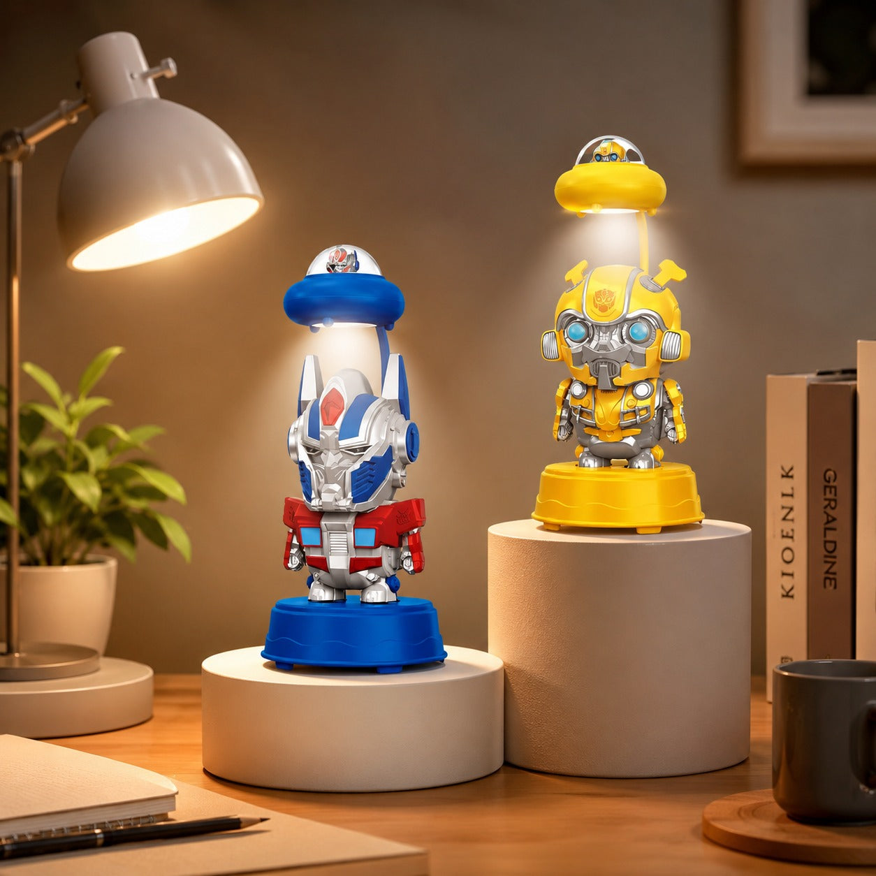 (LI-027) Transformers LED Table Lamp – Rechargeable Adjustable Desk Lamp