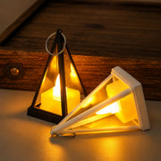 (LI-015) (MOQ: 4 Pcs) Cubic Triangle LED Electronic Candle Light Lamp