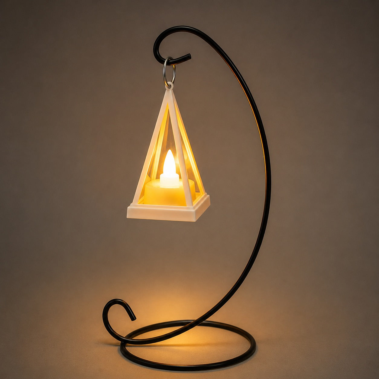 (LI-015) (MOQ: 4 Pcs) Cubic Triangle LED Electronic Candle Light Lamp