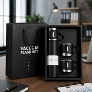 (B-003) Stainless Steel Vacuum Flask Gift Set 500 ML with 2 Cups