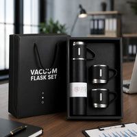 (B-003) Stainless Steel Vacuum Flask Gift Set - 500 ML  Flask with 2 Cups