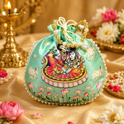 (R-008) (MOQ: 10 Pcs) Vibrant Designer Potli Bags for Return Gifts