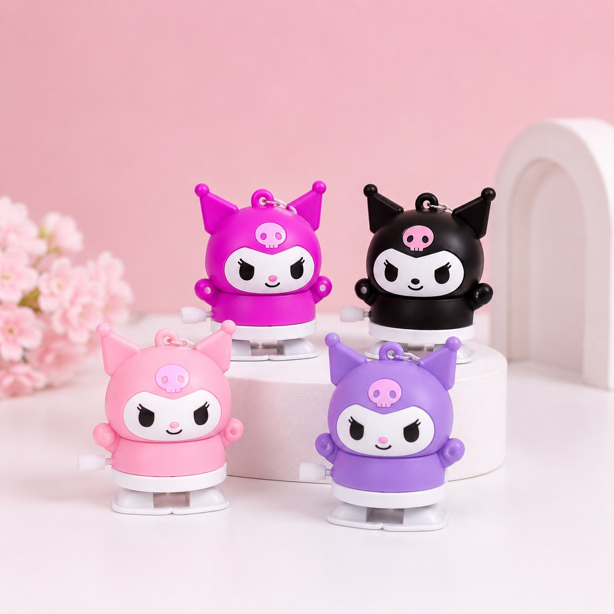(KC-014) Cartoon Character Walking Toy Keychain – Moving Key Holder