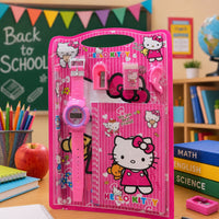 (S-001) (MOQ - 20 Pcs) Stationery Gift Set for Kids with Watch – Cute School Supplies Combo