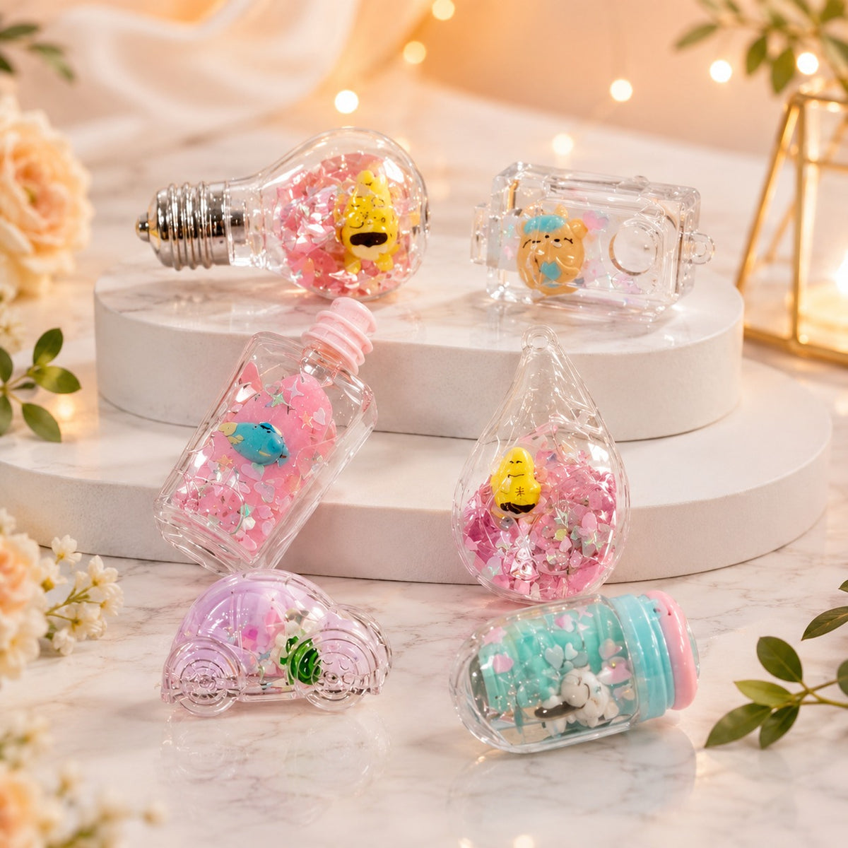 (G53) (MOQ: 4 Pcs) Floating Liquid Toy without Magnet - Different Designs
