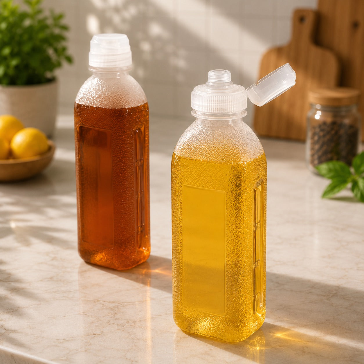 (K-009) (MOQ: 4 Pcs) Wolpin Oil Dispenser Bottle 500ml – Squeeze Bottle for Kitchen Use