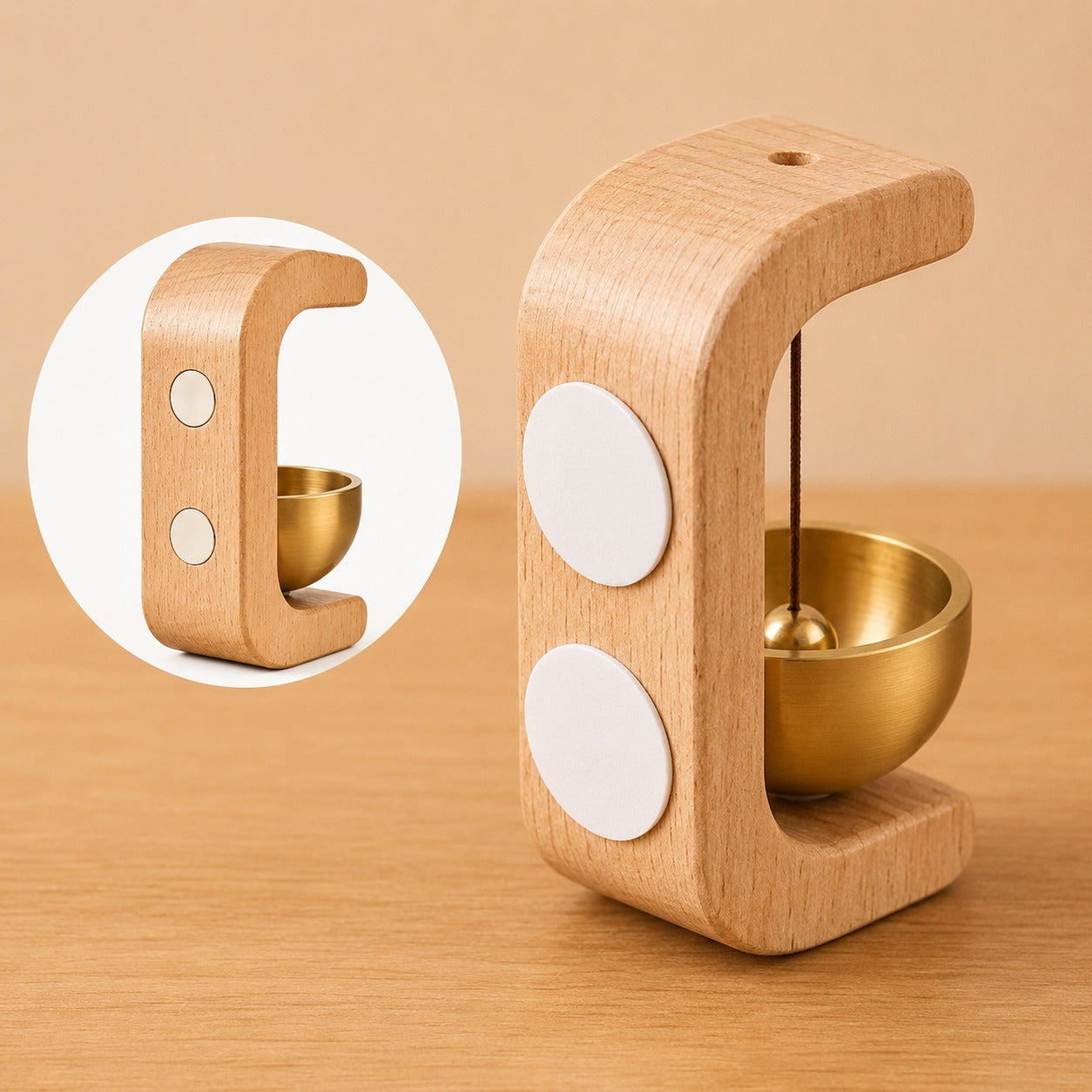 (HL-004) Japanese-Style Wooden Shopkeeper’s Bell – Decorative Door Chime