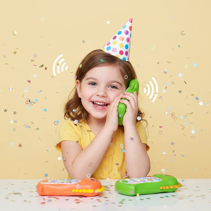 (T61) Dinosaur Musical Toy Phone for Babies  – Early Educational Musical Phone with Light & Sound Effects for birthday