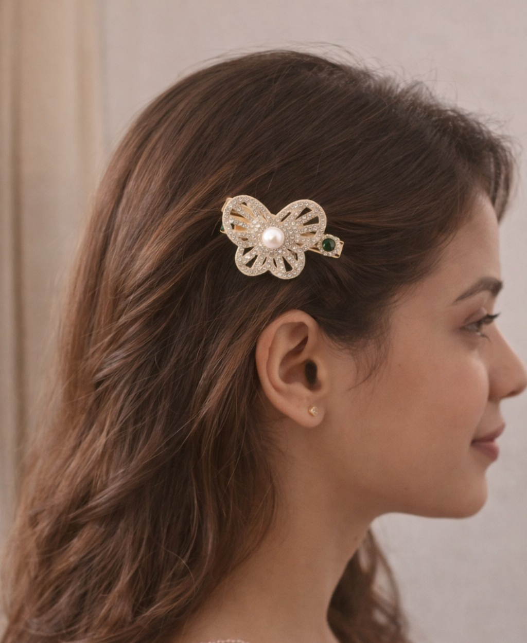 (025) Floral & Butterfly Hair Clips – Premium Collection (₹24 Per Piece | Pack of 12 – ₹280)