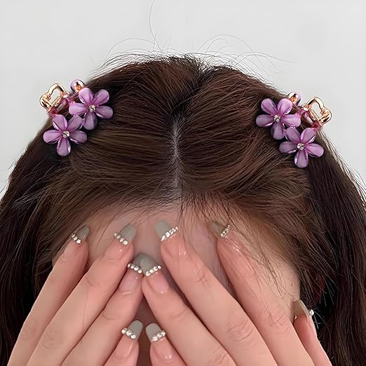 (WA-005) Flower Claw for Women - Korean clip (One Piece 22.Rs ) Pack of 12 - 264.Rs