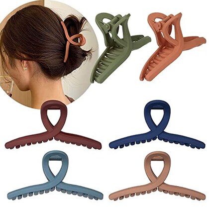 (WA-015) Korean Style Big Hair Claw Clips – (₹12 Per Piece | Pack of 12 – ₹144)