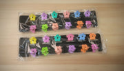 (WA-020) (MOQ - 4 Pcs) Small Korean Clips | Claw , Flower & Abstract Shape (One 4.Rs) PACK OF 24 - 90